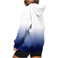 thumbnail image 4 of ICHUANYI Clearance Women's Casual Fall And Winter Long-Sleeved Fashion Printed Hooded Tops Sweatshirt(Navy, S) ICHUANYI WER2023081510664, 4 of 6