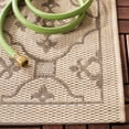 thumbnail image 3 of SAFAVIEH Courtyard Alastar Geometric Indoor/Outdoor Area Rug, Creme/Brown, 5'3" x 7'7", 3 of 8