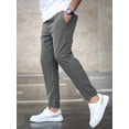 thumbnail image 4 of Men's Lightweight Hiking Pants Quick Dry Outdoor Sweatpants with Pockets for Athletic Workout Casual Travel Gray M, 4 of 5