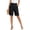 Black -AJ10, variant on Shorts for Women Knee Length Linen Bermuda Shorts Dressy Casual High Waisted Wide Leg Long Short with Pockets Army Green L