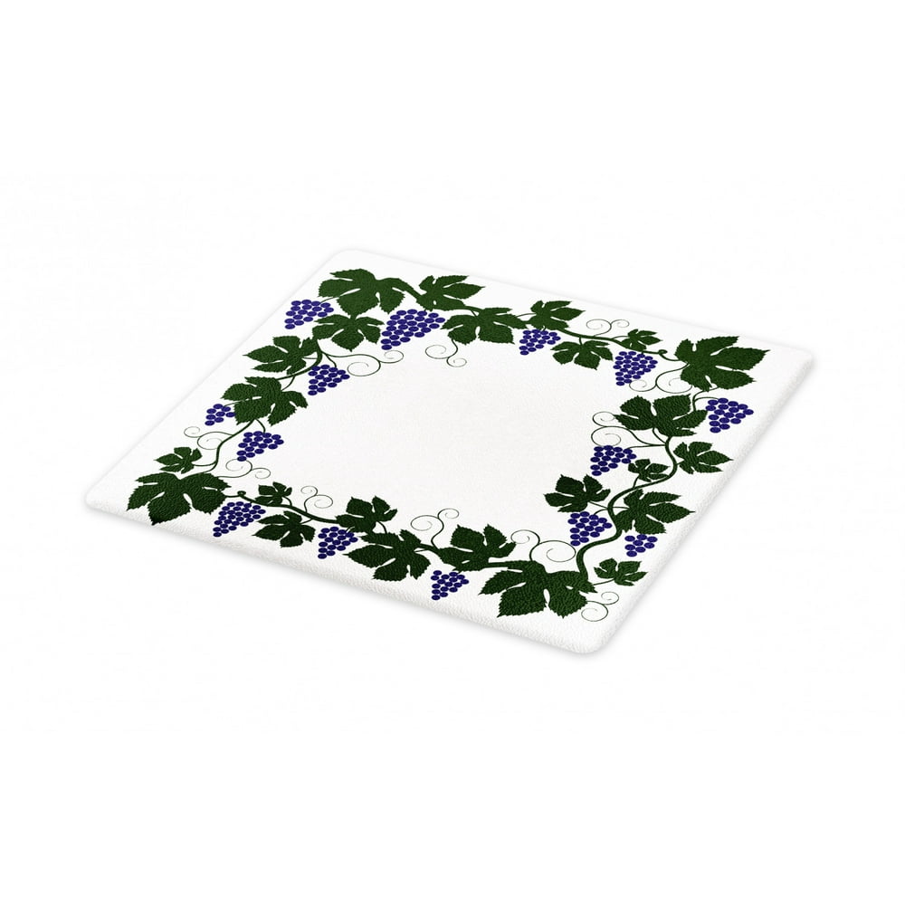 Vines Cutting Board, Framed Vine Grapes Leaves Garden Theme Abstract