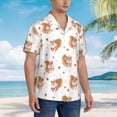 thumbnail image 5 of Haiem Squirrel Giving A Gift Printed Hawaiian Shirt for Men - Men’s Casual Beach Summer Shirts - Stretch Fabric with Modern Fit-Small, 5 of 9