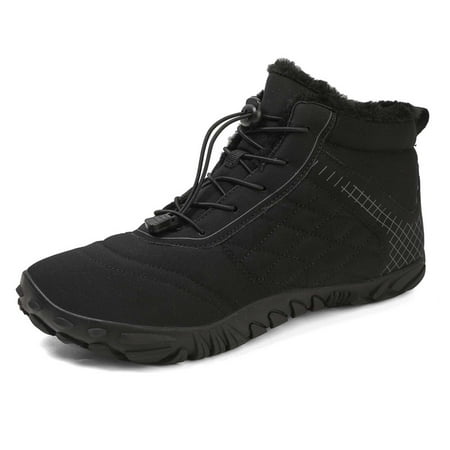 

Ediodpoh Autumn And Winter Thick Soled Cott on Shoes Men And Women Comfortable Warm Snow Boots Padded Thickened Casual Cott on Shoes Shoes Men Black 10.5