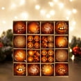 thumbnail image 3 of Juego de 44 Piezas de Adornos de Bolas de Navidad, Gotas Colgantes, Adornos Colgantes Livianos para de Navidad para Halloween, Cafés Y Vacacione Bronce, 3 of 6