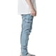 thumbnail image 4 of ICHUANYI Clearance Men's Side Pocket Trousers With Zipper Placket Skinny Jeans(Blue, S) Ichuanyi Ichuanyi, 4 of 6