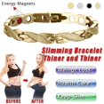 thumbnail image 4 of Pulsera Pareja Terapia Magnética Twisted Dragon Brazaletes Desmontables (oro), 4 of 7