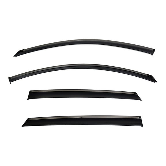 WellVisors Window Visors Wind Deflectors Compatible With Chevrolet Trax 2024 2025 24 25 Black Trim Rain Guards 3-847CH039