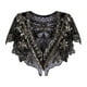 thumbnail image 4 of Mujer Años 20 Chal Wraps Bufanda Flapper Wraps Para Vestidos Cosplay Mascarada Negro Dorado, 4 of 8