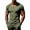 Army Green, variant on Men's V-Neck Short Sleeve T-Shirt, Moisture Wicking Mesh Breathable Athletic Tee, Slim Fit Casual Workout Top for Gym & Daily Wear Army Green