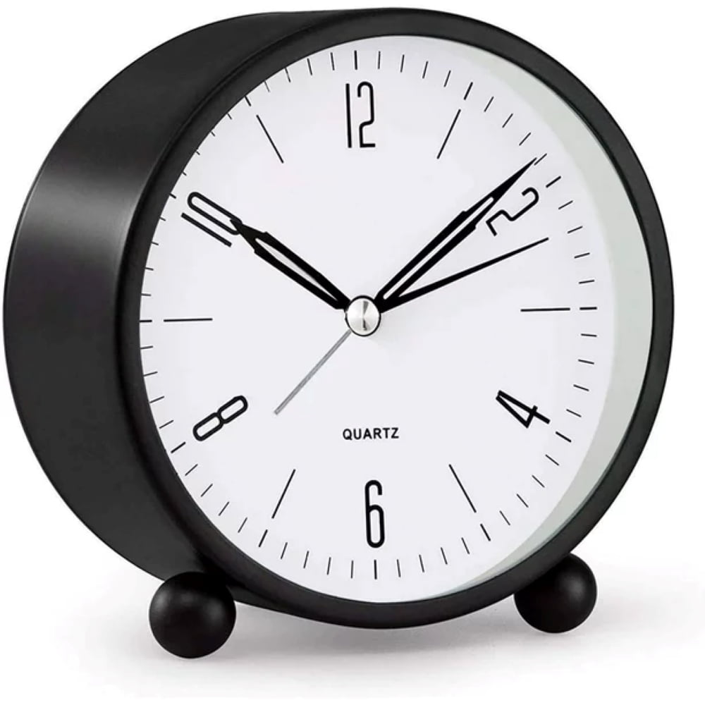 Tcwhniev Modern Silent Sweep Alarm Clocks Bedside Non Ticking Battery Powered with Night Light Table Clocks Tcwhniev Modern Silent Sweep Alarm Clocks Bedside Non Ticking Battery Powered with Night Light - d