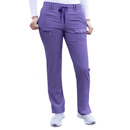 

Adar Pro Heather Scrubs For Women - Slim Fit Tapered Scrub Pants