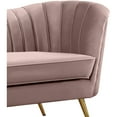 thumbnail image 5 of Meridian Furniture Velvet Accent Chair in Pink and Gold, 5 of 6