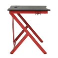 thumbnail image 4 of Offex Bureau d'Ordinateur Gamer Contemporain en Acier 52 Pouces Rouge/noir, 4 of 14