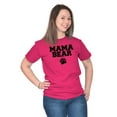thumbnail image 4 of Mama Bear Paw Print Cute Mothers Day Women's Graphic T Shirt Tees Brisco Brands X, 4 of 6