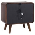 thumbnail image 3 of Ryb 4pc Bedroom Set with Queen Bed- Walnut Brown- Dark Gray Upholstery, 3 of 7