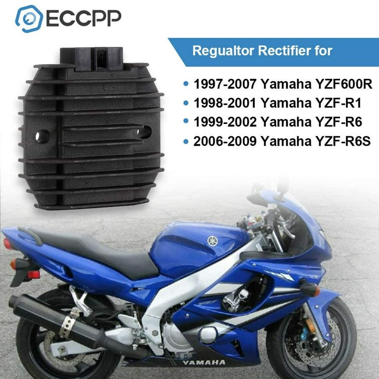 ECCPP Voltage Regulator Rectifier Fit for 1998-2001 Yamaha YZF R1 1999-2002  Yamaha YZF R6 2006-2009 Yamaha YZF R6S 1997-2007 Yamaha YZF600R Motorcycle 