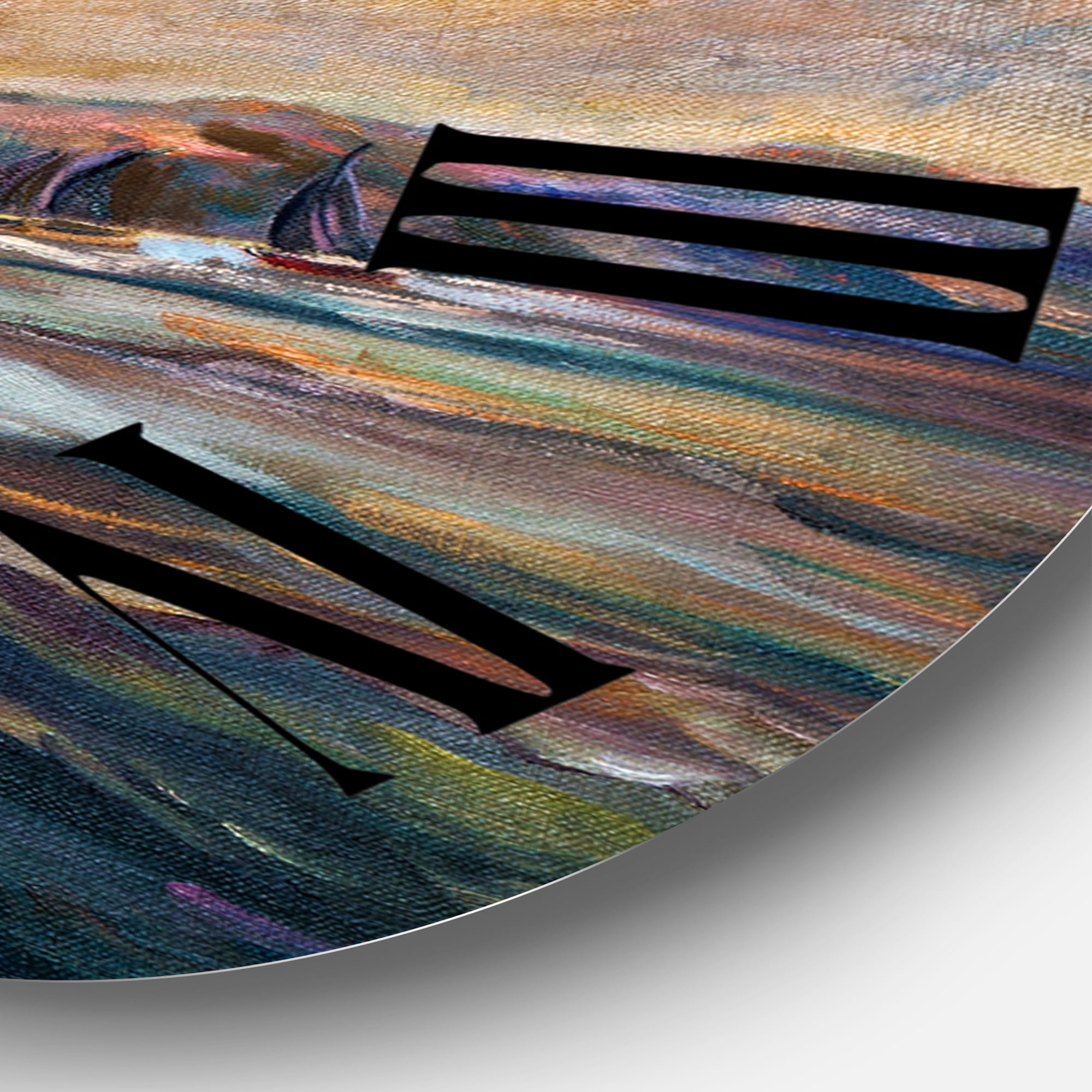 Designart 1 in Coastal Wall Clock