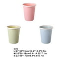 thumbnail image 2 of fastboy Convenient Storage Solutions - Garbage Can For Any Room Stable Placement ABS Storage Basket Storage Bucket Paper Basket Nordic Green 27*31*19cm 1Set, 2 of 6
