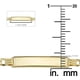 thumbnail image 2 of Pulsera Esclava Italiana Figaro Pave Pulso 14k 2.6mm 16cm, 2 of 4