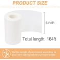 thumbnail image 2 of Cake Pan Side Liner Roll - 4 in x 164 ft Parchment Paper Strips for Baking, White Precut Circles, 2 of 4