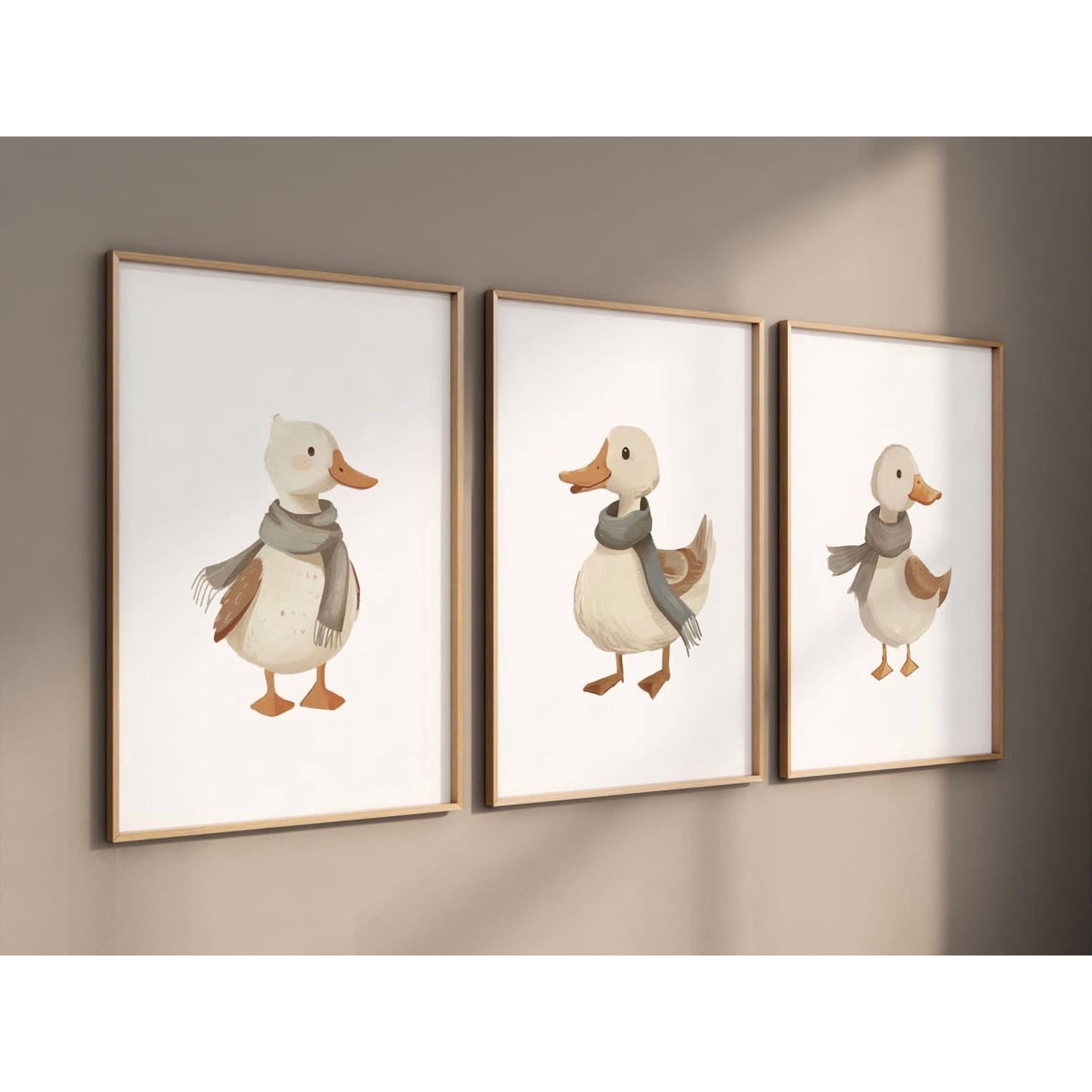 Goose Nursery Wall Art Goose Gallery Wall Art Baby Girl Nursery Ideas Goose Nursery Animal Themed Decor Animal Prints Gender Neutral 560, Poster Only