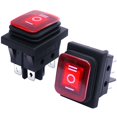 thumbnail image 1 of /2pcs Interruptor basculante a prueba de agua ON / Off / ON DPST Interruptor de palanca de 3 posiciones de 6 pines con indicador LED rojo 16A 250V AC para automóvil Camión Motocicleta Barco KCD4-203N-R Kuyhfg Bienvenido a Kuyhfg, 1 of 5