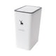 thumbnail image 1 of Cubo de basura, bote de basura, con tapa, contenedor de almacenamiento de basura multifunción para el hogar, Blanco, 1 of 9