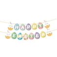 thumbnail image 3 of Tachiuwa Happy Easter Banner Colorful Easter Decor Decorative Easter Egg Banner Easter Bunny Banner for Spring Mantle Porch Party Home, 3 of 9