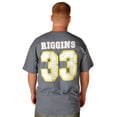 thumbnail image 2 of Friday Night Lights Football Panthers 33 Riggins Indigo Blue Adult T-Shirt, 2 of 2