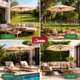 thumbnail image 5 of Sombrilla Tipo Madera Jardin Exterior 3m Playa Terraza Color Beige, 5 of 7