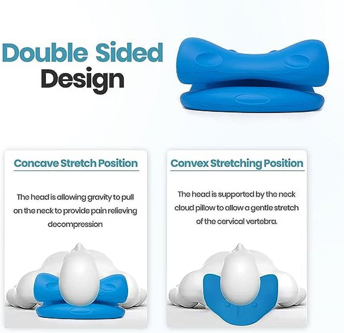 Neck Traction Pillow Rest Cloud Support Neck Stretcher Cervical Pain Relief  - Home & Lifestyle > Health & Beauty