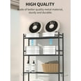 thumbnail image 4 of Tupukom Over the Toilet Storage Cabinet Bathroom Organizers Rack Freestanding Space Saver Shelf for Restroom Laundry Bathroom Decor Accessories,3-layer, 4 of 9