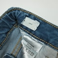thumbnail image 5 of KIDSCOOL SPACE Little Girls Jeans,Elastic Band Inside Embroidered Ripped Stretchy Soft Denim Slim Pants,4-5 Years, 5 of 6