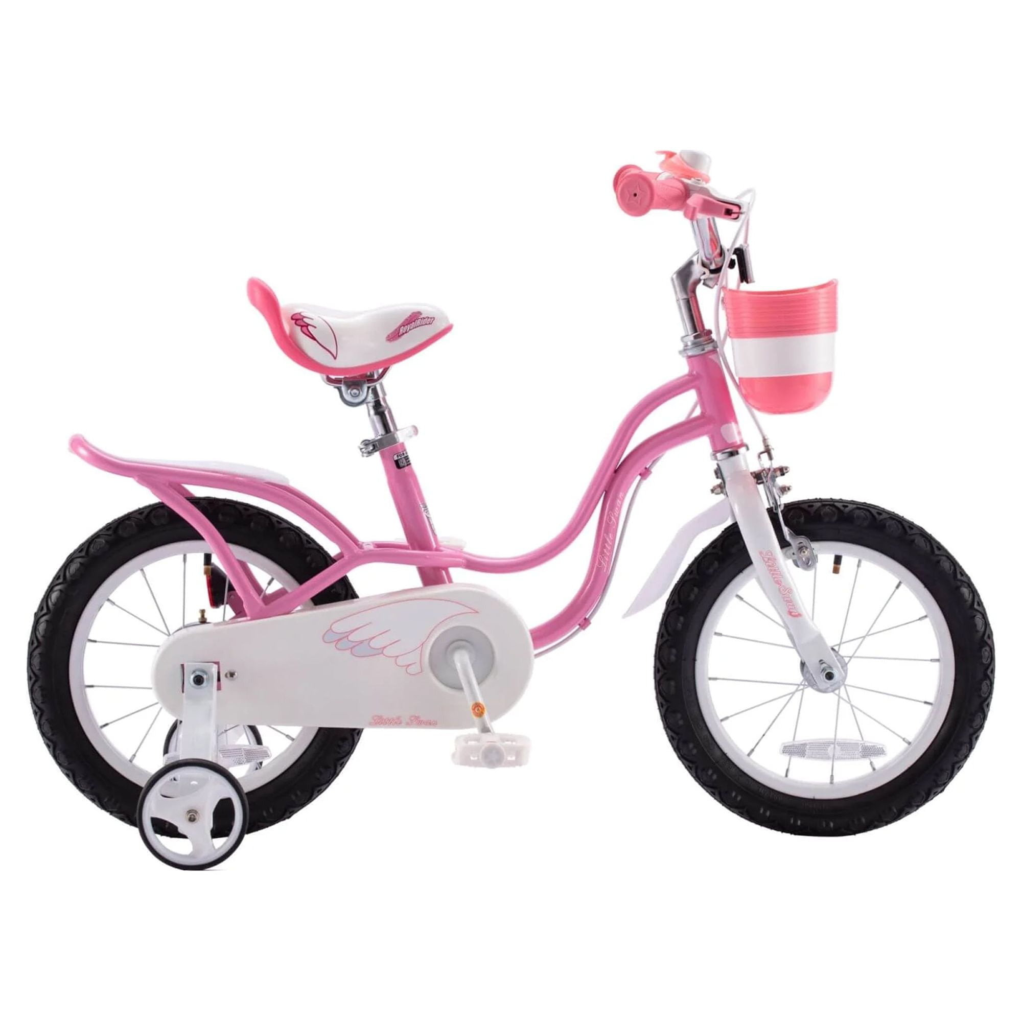Royalbaby Little Swan 14 Carbon Steel Kids Bike W Dual Hand Brakes Pink Pink 14 Inch