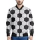 thumbnail image 3 of Chaqueta de fútbol con cremallera de moda para hombres y niños, sudadera con capucha de fútbol con estampado 3D, chaquetas de calle de gran tamaño geniales para deportes, abrigos, 3 of 4