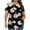 Multicolor, variant on Plus Size Crew Neck Tops for Women Casual Loose Printed Shirts Pleated Flowy Clothes Basic Blouses Size L-5xl (XL, Multicolor)