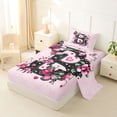 thumbnail image 2 of Erosebridal Girls Monogrammed B Twin Sheet Sets, Princess Floral Bedding, 3 Pieces, 2 of 5