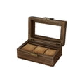 thumbnail image 1 of Caja Organizadora Madera Nogal Vintage Y Vidrio Para Relojes, 1 of 4