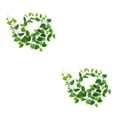 thumbnail image 3 of Hoja de vid artificial Wosthever decoración de pared verde falsa 2Conjunto tipo3, 3 of 6