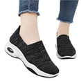 thumbnail image 4 of EKVAHL Orthopedic Shoes for Women Mesh Slip-On Sneakers with Arch Support Air Cushion Wedge Design Ideal for Diabetes Arthritis Nurses and Long Walking Gray, 4 of 5