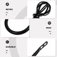 thumbnail image 2 of Shisuyan 2Pcs Curtain Hooks For Drapes Black Iron Retro Style Interior Designers, 2 of 9