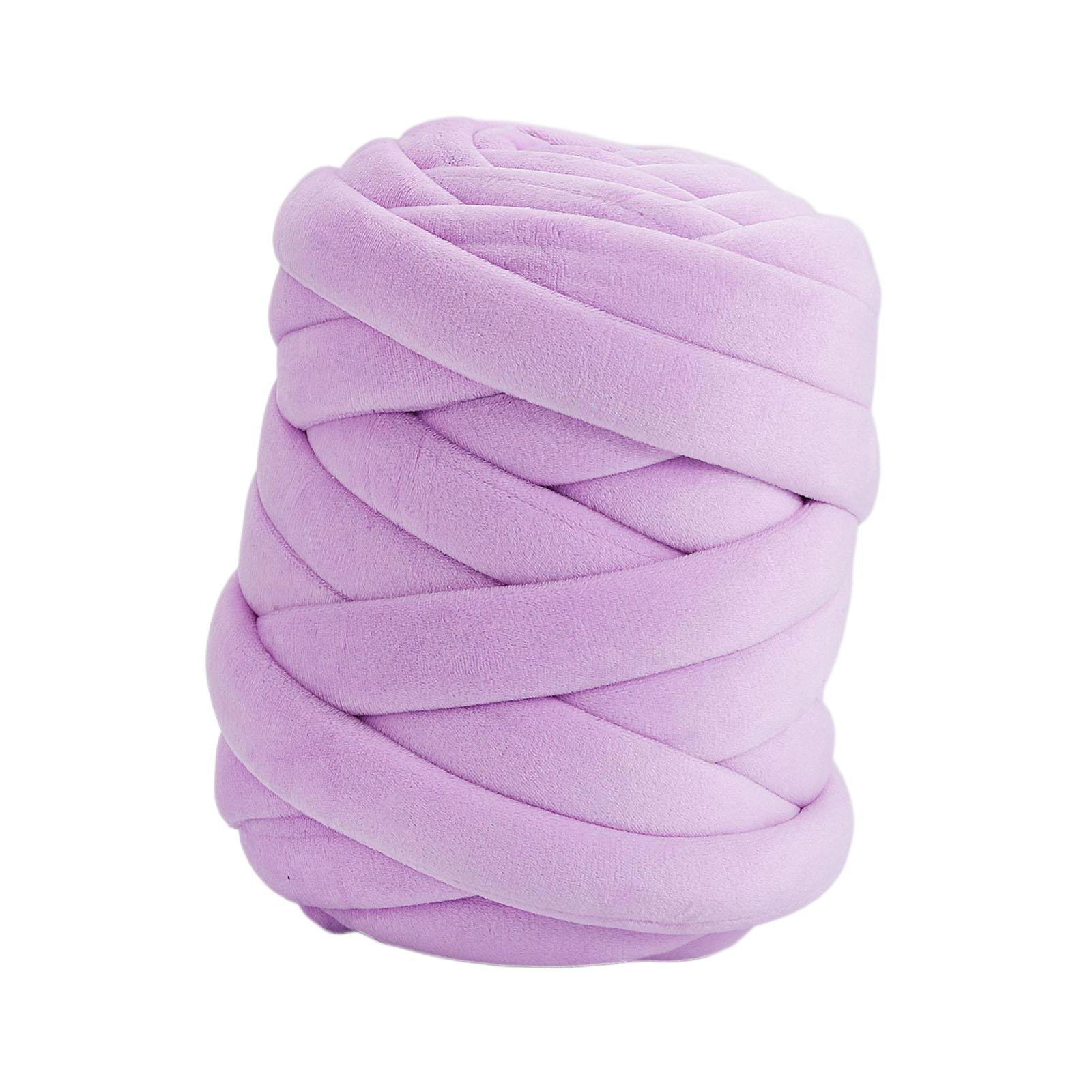 250G Chunky Yarn 18.6 Yards Super Bulky Yarn for Craft Braided Knot Crochet  Dusky Pink