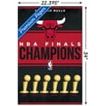 thumbnail image 3 of NBA Chicago Bulls - Champions 23 Wall Poster, 22.375" x 34", 3 of 4