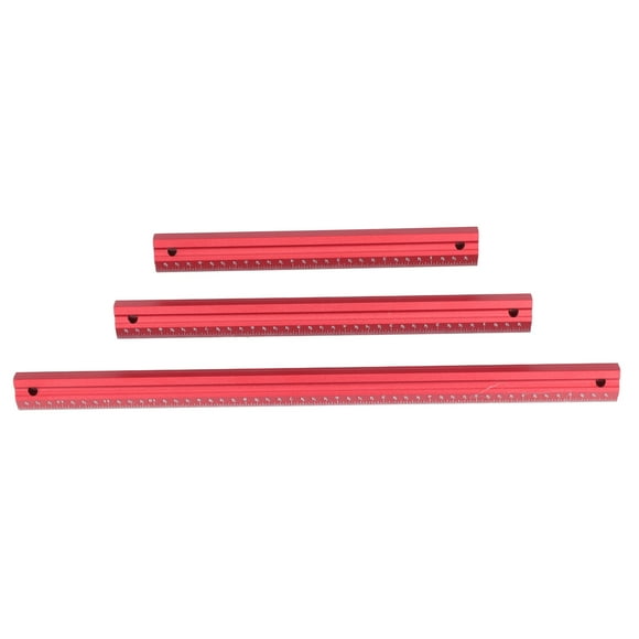 Oubit Pocket Woodworking Ruler,3Pcs Woodworking Ruler Aluminium Woodworking Ruler Square Woodworking Measuring Ruler Highly Recommended