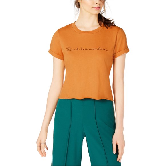 Camiseta gráfica Project 28 Block His Number Mujer Amarillo Pequeña
