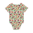thumbnail image 2 of Daiia Vegetables Printed Unisex-Baby Short Sleeve Onesies Bodysuits Baby Climbing Clothes Soft and Comfortable Romper with Expandable Shoulder Design-12 Months, 2 of 8