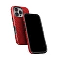 thumbnail image 5 of DesignSkinz Scratch-Resistant Hard Slim Case Compatible with iPhone 13 Pro Max (Compatible with MagSafe) - Red Snake Skin Pattern V3, 5 of 9