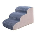 thumbnail image 4 of Escaleras para perros Yuyangstore 3 escalones cubierta lavable gris, 4 of 8