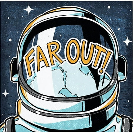 192 Count Bulk Pack Space Skater Beverage Napkins