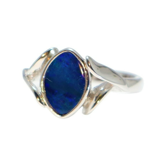 OCEAN ESCAPE STERLING SILVER AUSTRALIAN OPAL RING